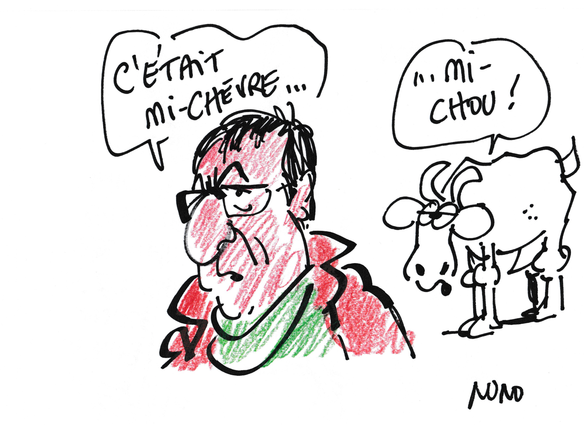 Musee de la pente affiche dessin NONO sur le film 20 ans sans ferme