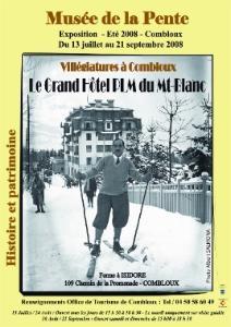 Affiche expo 2008, musée de la pente Combloux