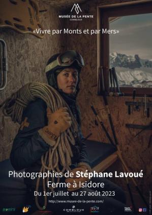 Affiche exposition 2023 stephane lavoue musee de la pente avec logo ps