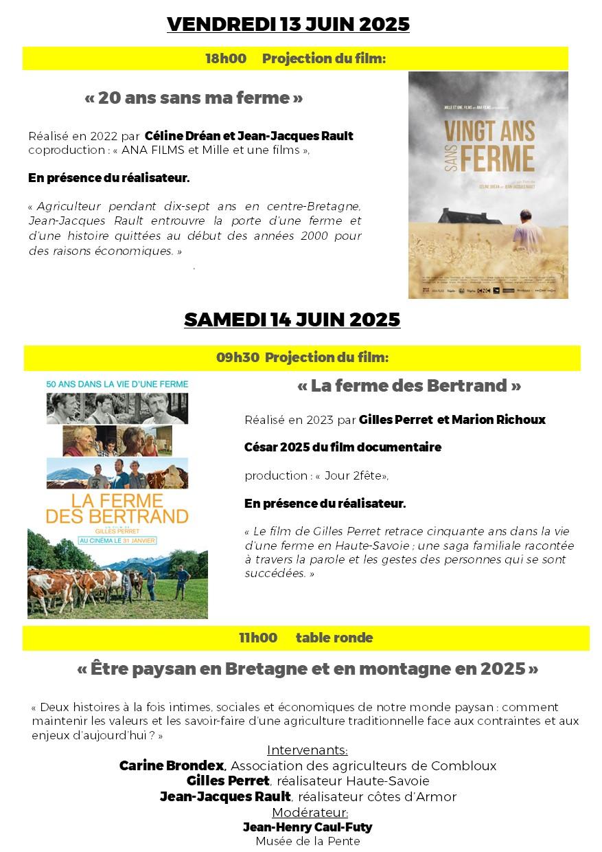 Musee de la pente flyer rencontres combloranes 2025 2